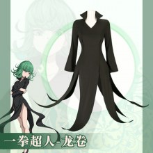 ワンパンマン Cos スーツトレモラストルネードブラックドレスコスプレ衣装ハロウィンスーツ