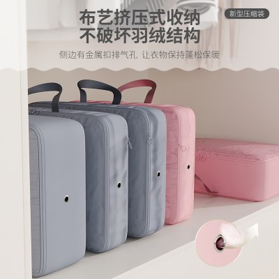 Zimei 衣類収納バッグ ホーム圧縮バッグ 旅行 ポータブル スーツケース 大きな衣類やキルトを整理する特別なバッグ