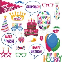 男の子、女の子、子供の誕生日パーティーの写真ポーズ小道具パーティー用品装飾小道具卸売