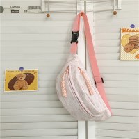 学生バッグ女性の 2024 新しいクロスボディバッグ夏フレッシュフォレストスポーツチェストバッグニッチ多用途ウエストバッグ