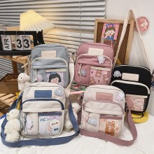 新しい小さなバッグトレンディな日本のかわいいクリエイティブ透明学生クロスボディバッグレディースカジュアルシンプルなショルダーバッグ