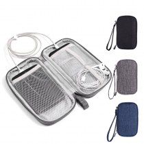 新しい単層および二層多機能デジタルバッグデータケーブル電子収納バッグモバイルパワーイヤホン整理クラッチバッグ