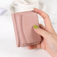韓国スタイルのシンプルな新しい女性の財布ショートスタイルマルチカードスロット 30% オフ大容量抗消磁小銭入れ女性のための卸売