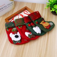 スノーフレーククリスマスソックスギフトバッグクリスマスツリーの装飾品子供のキャンディーバッグ老人雪だるまギフトバッグ卸売