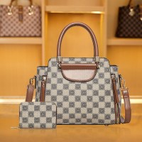 女性のためのバッグレトロ多用途レディースクロスボディバッグ 2024 新しいヨーロッパとアメリカのファッション高価値プリントショルダーハンドバッグ
