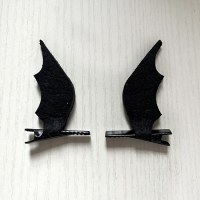 ハロウィンヘアピン黒悪魔コウモリの羽ヘッドバックル頭飾りホリデー用品プロムパーティー小道具小さなギフト