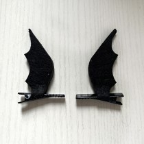 ハロウィンヘアピン黒悪魔コウモリの羽ヘッドバックル頭飾りホリデー用品プロムパーティー小道具小さなギフト