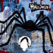 黒い蜘蛛の巣の装飾、豪華なお化け屋敷のおもちゃの装飾、模擬トリックパーティー用品