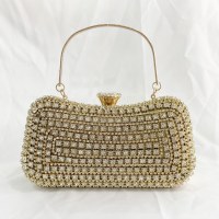 女性用ダイヤモンド付きディナーバッグ、手に持った小さなドレスバッグ、宴会バッグ、レトロなチャイナドレスハンドバッグ