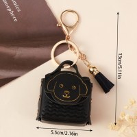 子犬小銭入れキーホルダートレンディなカーバッグカップルキーホルダー小さなペンダント卸売