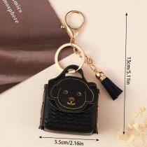子犬小銭入れキーホルダートレンディなカーバッグカップルキーホルダー小さなペンダント卸売