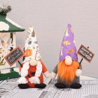 ハロウィーンの装飾は、新しいスタンディングポジション、フェイスのない人形人形、ルダオ人形人形装飾品の装飾品を備えています