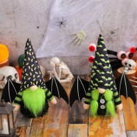 ハロウィーンバットウィングドールウィンドウウィンドウパックフェイスレスドールドールお祝い小道具