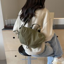 新しいLUカジュアル ショルダーバッグ 、トレンドバッグ、和風ポータブル万能ナイロンバッグ、大容量クロスボディバッグ