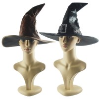 ハロウィン魔女の帽子頭飾りウィザードハットウィザードハットハリーポッターの帽子とんがり帽子レトロナイトハット