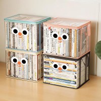 漫画本の整理バッグ学生ホーム防塵透明折りたたみブックボックスバッグデスクトップ古書収納アーティファクト