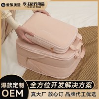 二重層旅行衣類収納袋、圧縮可能な衣類収納袋、旅行スーツケース再梱包袋収納袋、新しいスタイル
