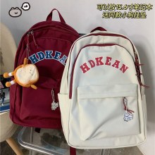 レトロ香港スタイルバックパック日本の原宿シンプルな多用途大学生バッグ女性のバックパック
