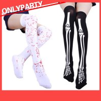 ハロウィン ブラッド ソックス スカル ボーン ソックス マスカレード コスプレ ソックス ホール