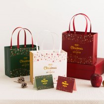 メリークリスマスギフトバッグ紙袋手詰めギフト紙袋クリスマスイブクリスマススカーフバッグレトロギフトボックス