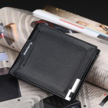baellerry ショートメンズ 財布 アイアンエッジオープンユースウォレット韓国語版マルチカードスロット運転免許証バッグ卸売