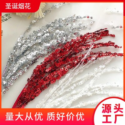 クリスマス デコレーション スパンコール 花火 挿し木 クリスマス ツリー デコレーション オーナメント ラウンド クリスマス 挿し木 クリスマス ツリー