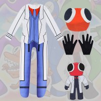 レッドアントマンコス面白いパーティーコスプレハロウィンレオタードレインボーフレンド