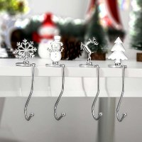 クリスマスサインフック磁気スノーフレーククリスマスフッククリスマスギフト暖炉ストッキングペンダント