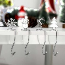 クリスマスサインフック磁気スノーフレーククリスマスフッククリスマスギフト暖炉ストッキングペンダント