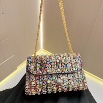 社交界の新モデルのバンケットバッグ、 チェーン ハンドバッグ、ファッショナブルなパーティー用ワンショルダークロスボディバッグ、スモールバッグ、ダイヤモンドがちりばめられたイブニングバッグ
