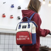 冬の新カジュアルユニセックスバックパック無地旅行オックスフォード布コントラストカラーバックパック