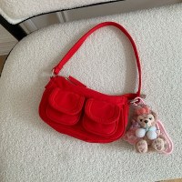 韓国イン新しいマルチポケットナイロンショルダー脇の下バッグ通勤多目的ショルダーハンドバッグ