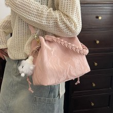 女性のためのピンクのバッグ 2024 新しいスタイル多用途クロスボディバッグファッションハンドバッグバケットバッグ