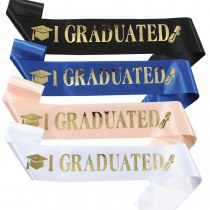 欧米のおしゃれな卒業 ショルダーストラップ エチケットベルトI GRADUATEDリボン卒業パーティー卒業ベルト