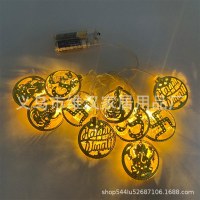 インドのディワリ ディワリ装飾 LED アイアン ストリング ライト ディワリ ディーパバリ ガネーシャ OM 卍雰囲気