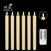 LED電子キャンドルシミュレーションクリスマスプロップロングロッドワックスリモートコントロールキャンドル雰囲気