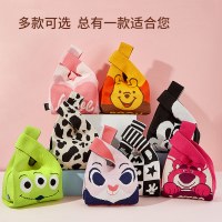 ディズニー新作 ミッキー ミニー ストロベリーベア かわいい おしゃれ ニットハンドバッグ (Sサイズ)