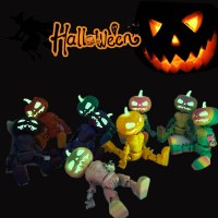 ハロウィーン3Dプリンティングパンプキンマンの装飾的な装飾ジョイントは、ナイトライトカボチャ人形卸売をアクティブにすることができます