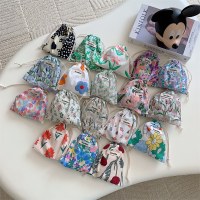 生地花束ポケット日本製収納袋化粧品ポータブル雑貨オーガナイザーバッグ小