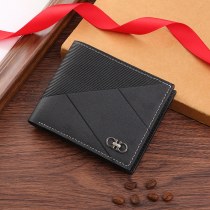 財布ショートメンズハイエンドメンズ財布、ジッパー付き複数のコインカードスロットメンズファッション