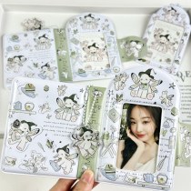 オリジナルインエルフ子羊カードバッグ 3 インチ小さなカードカードホルダーディスプレイ収納ブックかわいい子羊ライスカードドキュメントバッグ