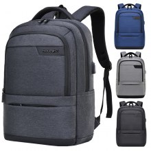 新品メンズバックパックシンプルビジネス15.6インチノートバックパックコンピュータバッグ大学生スクールバッグ
