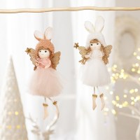 かわいいスタイルの天使の女の子の人形のクリスマス ツリー ペンダントのクリスマスの装飾