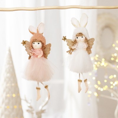 かわいいスタイルの天使の女の子の人形のクリスマス ツリー ペンダントのクリスマスの装飾
