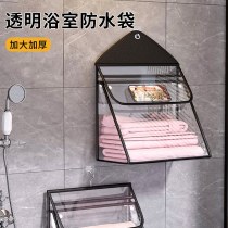 バスルームハンギングバッグ、バスルームシャワー防水、衣類携帯電話バッグ、多機能ドア背面壁収納バッグアーティファクト