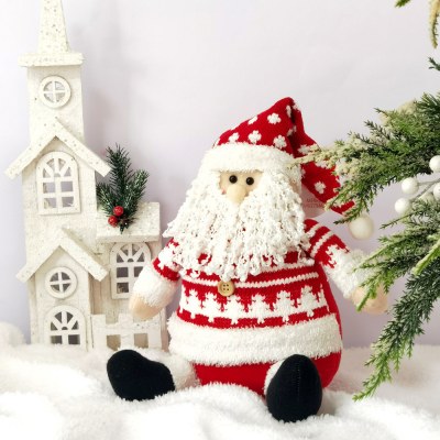 2024 新しいクリスマス人形ベルベットサンタクロース雪だるまヘラジカクリスマスパーティー人形クリスマス装飾