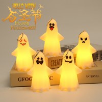 ハロウィーンの装飾オーナメントゴーストペンダント、小さなゴーストナイトランプ、面倒なハロウィーンパーティーの小道具