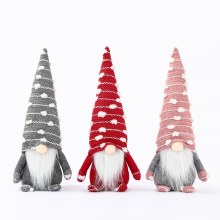 新しいクリスマス装飾用品顔のない人形人形ヨーロッパとアメリカンスタイルの老人ウールスノーフレークウィンドウ装飾