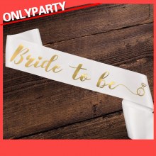 バチェラーパーティーエチケットベルト結婚式ゴールドレタリング花嫁ショルダーストラップ花嫁になるショルダーストラップ