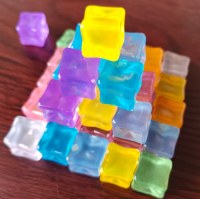 1.8cmシミュレーションナイトアイスキューブカラー照明設立された貧しい貧しい貧しいDIY手作りの夜の光石